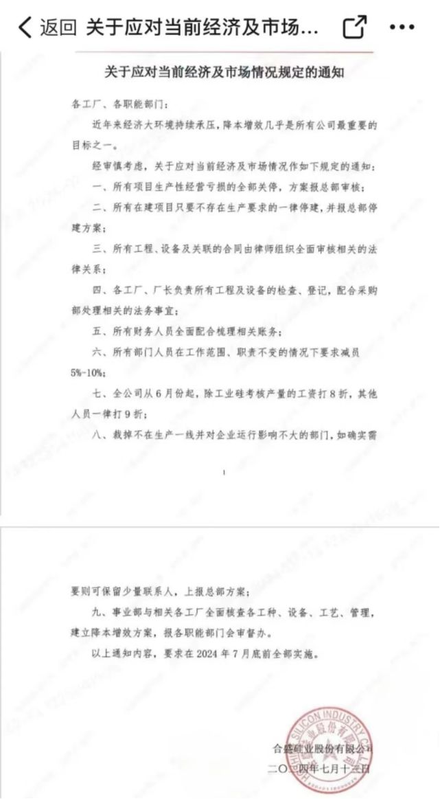 降薪、停产、裁员这家硅料龙头“扛不住”了？(图1)
