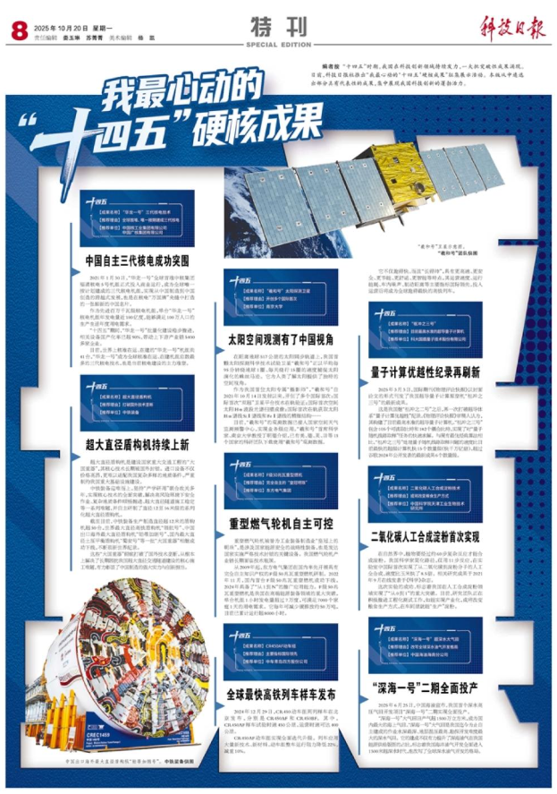 科技创新活力持续迸发！“十四五”这些硬核成果值得细看(图1)