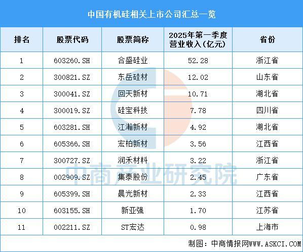 2025年中国有AG九游会机硅产业链图谱及投资布局分析（附产业链全景图）(图12)